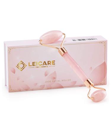Rose Quartz Jade Roller for Face - Skin Care Massager for Women - Reduce Stress, Wrinkles, and Puffiness - Buy Online on GoSupps.com