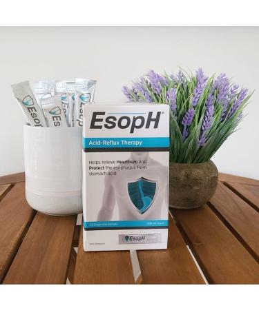 EsopH Acid Reflux Control | Effective Therapy for GERD | Heartburn Relief & Esophagus Protection | Single Dose Liquid Gel Stick | 3 Boxes | Total of 60 x 10ml Sachet - Buy Online on GoSupps.com