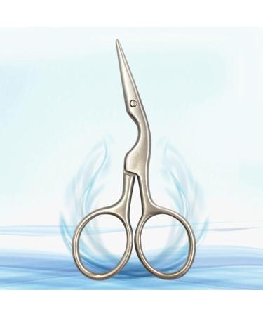 Buy OUSIKA Stainless Steel Nose Hair Trimmer - Mini Portable Curved Mustache & Ear Hair Remover Scissor for Precision Grooming - Buy Online on GoSupps.com