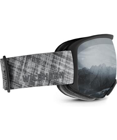 Wildhorn Cristo OTG Ski & Snowboard Goggles - US Ski Team Official Supplier - 100% UV Protection - Stealth Jet Black for Men, Women, & Youth - Buy Online on GoSupps.com
