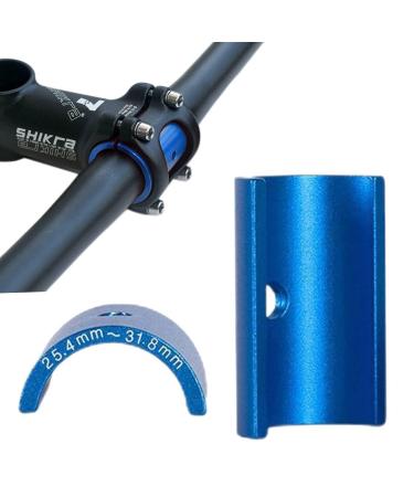 BNVB Bike Handlebar Shim 25.4-31.8 Aluminum Alloy Bicycle Handlebar Stem Shim Adapter blue