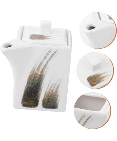 HOMSFOU 3pcs Ceramic Sauce Vinegar Pot Vintage Soy Sauce Dispenser Japanese Oil Cruet Ceramic Soy Sauce Dispenser Olive Oil Dispenser Sauce Jar Liquid Ceramics Chili White Storage Bottle - Buy Online on GoSupps.com