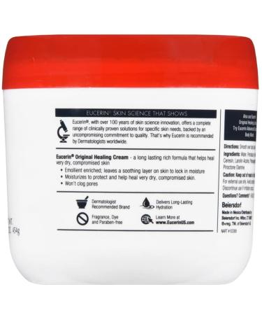 Eucerin Original Healing Rich Creme 16 oz | Intense Moisture for Dry Skin | Shop Internationally - Buy Online on GoSupps.com