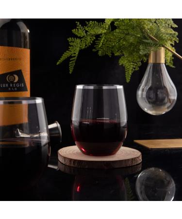 SUT 24 Disposable Stemless Wine Glasses 12oz - Silver Unbreakable & Shatterproof - Ideal for Parties, Weddings & Outdoor Events - BPA-Free - Buy Online on GoSupps.com