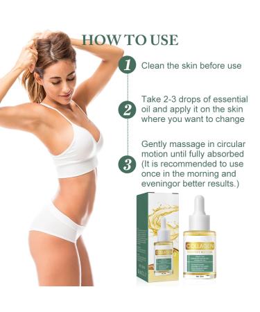 Collagen Lifting Body Oil | Anti-Cellulite & Body Shaping Massage Oil for Abdomen & Legs - Shop Internationally - Buy Online on GoSupps.com