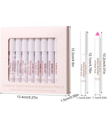Eye Shadow Stick Makeup | Waterproof Eyeshadow Pencil with Sharpener Long Lasting Eye Shadow Highlighter Stick Makeup Pencil for Eye Kroren - Buy Online on GoSupps.com