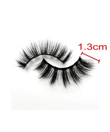 JZK 8 Pairs 3D Mink Hair False Eyelashes - Reusable 1.3 cm Natural Thick Lashes with Applicator Tweezers - Worldwide Shipping - Buy Online on GoSupps.com