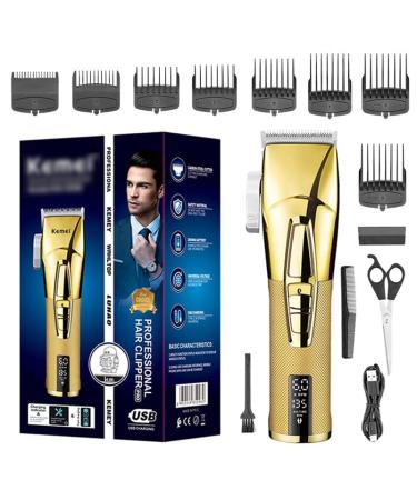 Professional Adjustable Hair Clippers for Men - Powerful 2-Speed Electric Trimmer & Rechargeable Beard Grooming Kit - Buy Online on GoSupps.com