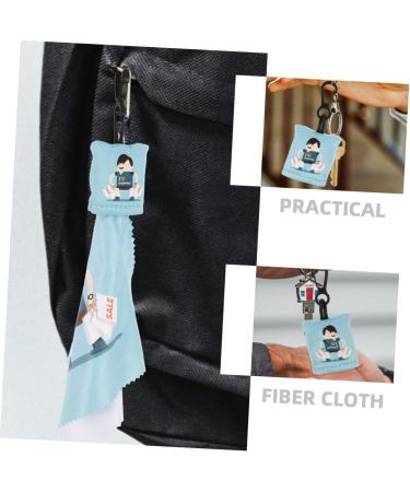 4pcs Keychain Glasses Cleaning Cloths - Lens Wipes for Eyeglasses & Screens - Assorted Colors - Buy Online on GoSupps.com