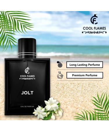 Cool Flames Luxury Jolt Unisex Eau De Parfum with Lavender Jasmine Coriander Mint Tobacco & Musk Premium Long Lasting Aquatic & Floral Fragrance Scent Perfume for Men & Women 100 ML - Buy Online on GoSupps.com