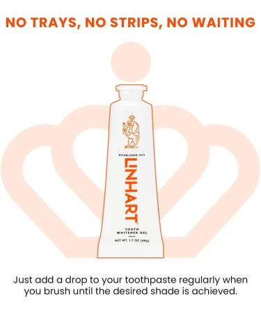 LINHART Teeth Whitening Kit with LED Light and Whitening Gel - Professional Dental Whitening System with Hydrogen Peroxide - Buy Online on GoSupps.com