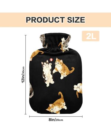 Buy Pretty Cat Hot Water Bottle with Cover | 2L Pain Relief & Cramps Relief | International Shipping - Buy Online on GoSupps.com