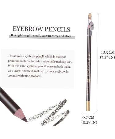 OHPHCALL 8pcs Coffee Wooden Pencil Sharpeners Eyebrow Pencils Makeup Tool Makeup Pencils 1 count (Pack of 1) Coffee - Buy Online on GoSupps.com