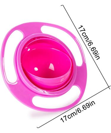 DZCYAOHL 360 Degrees Gyro Bowl - Unspillable Toddler Snack Bowl in Red - Buy Online on GoSupps.com