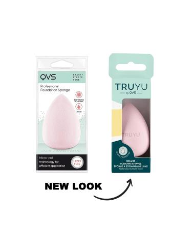 QVS Professional Beige Base Sponge - High-Quality Makeup Applicator - Buy Online on GoSupps.com