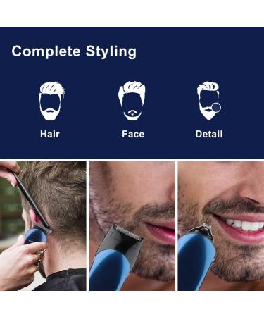 Buy 8 In 1 Professional Rechargeable Multi-Head Hair Clipper Set - Nose Hair Trimmer & Electric Shaver | International Shipping - Buy Online on GoSupps.com