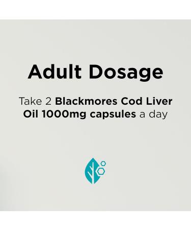 Blackmores Cod Liver Oil 1000 mg 80 Capsules Vitamin A + Vitamin D + Omega-3 Made in Australia - Buy Online on GoSupps.com