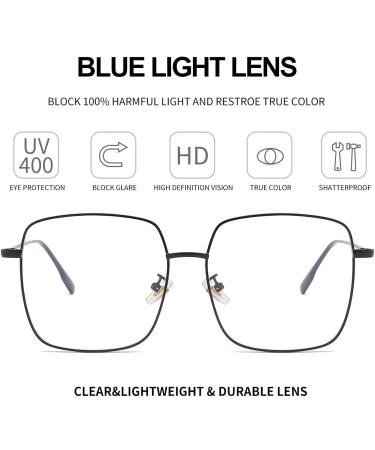 Dollger Blue Light Filter Glasses for Women - Stylish Metal Frame Anti-Glare Protection for PC TV Gaming & Cell Phones - Buy Online on GoSupps.com
