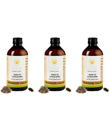 JEVR Mahamasha Thailam 200 ml | Relieves numbness and muscle weakness | Relieves lack of sensation | With Masha Dasamoola Pack of 3