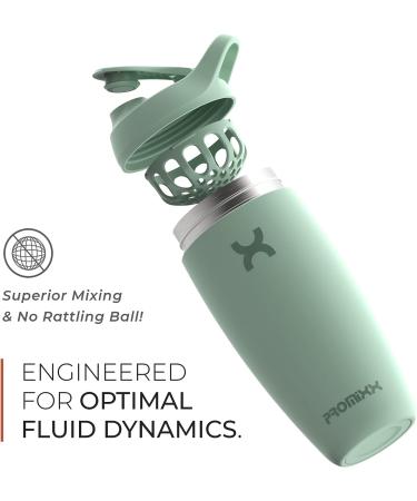 Promixx Pursuit Insulated Stainless Steel Shaker Bottle and Blender Cup - 18oz Coral - Buy Online on GoSupps.com