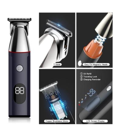 Hair Clippers 5 In 1 Electric Beard Trimmer Kit for Men | Rechargeable Grooming Set with Nose & Ear Shaver - Wet & Dry Use - Buy Online on GoSupps.com
