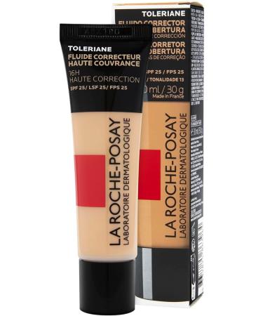 La Roche-Posay Toleriane Concealer Fluid 16H Long Lasting Foundation High Coverage Suitable for Acne-prone Sensitive Skin SPF 25 Shade 13 30 ml - Buy Online on GoSupps.com
