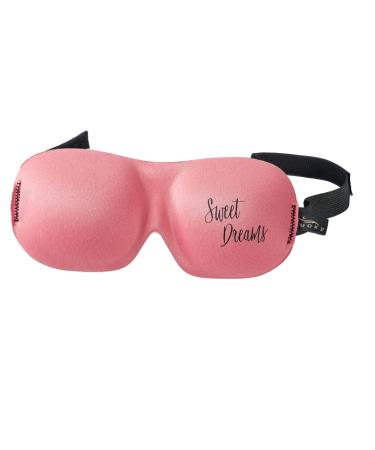 7.75" Flamingo Pink Sweet Dreams Unisex Adjustable Sleep Mask