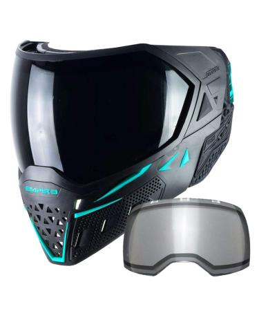 Empire EVS Thermal Paintball Mask - Black / Aqua - Buy Online on GoSupps.com