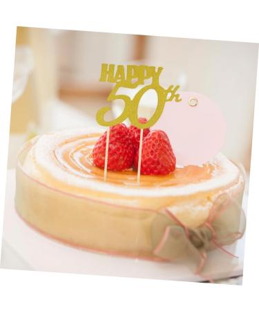 COLLBATH 12pcs Birthday Cake Toppers Th Birthday Shimmer Prais Party Supplies Insert Card Decor Glitter Cupcake Picks Bamboo Plug in - Buy Online on GoSupps.com