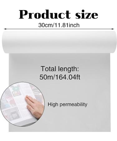 Translucent White Tracing Paper Roll 12 x 55 Yards - Ideal for Drawing, Sewing Patterns, Sketching & Crafts - Buy Online on GoSupps.com