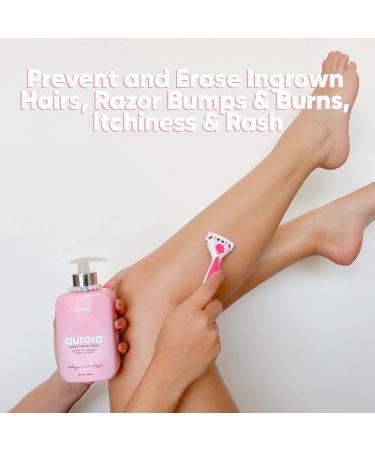 Olivia Aurora Legs & Thigh Shaving Cream - Sensitive Skin Formula for Women - 10 Fl Oz - Buy Online on GoSupps.com