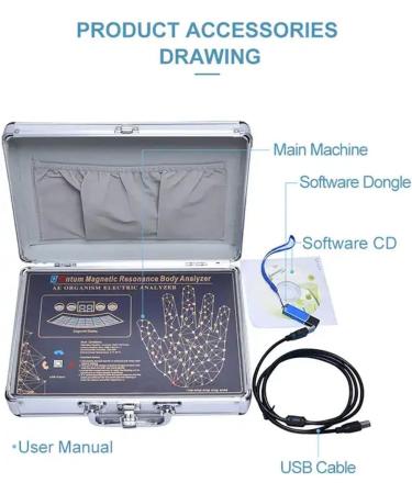 Buy BDJSN Portable Quantum Analyzer | Resonance Magnetic Health Detector | Dynamic 3D Full-Body Diagnosis Scanner | Fast & Precise Multilingual Analysis - Buy Online on GoSupps.com