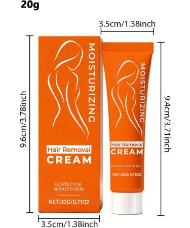 Facial Hair Removal Cream | Natural Moisturizer 20g Hair Removal Cream for Sensitive Skin for Upper Lip Home Travel Daily Use Summer Wedding Beach Gym Brides Models Women - Buy Online on GoSupps.com