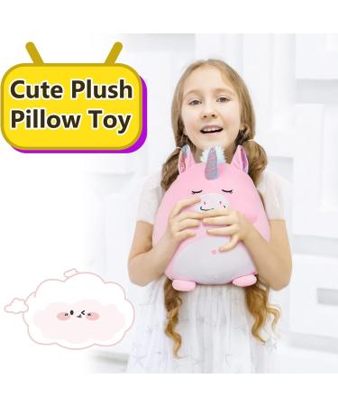 Marsjoy Pink Unicorn Plush Pillow Toy | Cute Stuffed Animal for Girls | Kawaii Soft Cushion for Children's Day & Birthdays - Buy Online on GoSupps.com