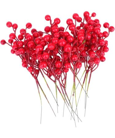 ABOOFAN 48 Pcs Christmas Greenery Garland Christmas Party Favors Artificial Pine Picks Christmas Floral Picks Red Berries Picks Christmas Berry Picks Diy Artificial Pine Tree Branch - Buy Online on GoSupps.com