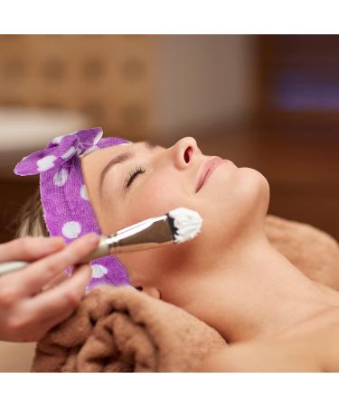 Jexine 24 Pcs Modern Style Facial Spa Headbands for Women - Fluffy Plush Makeup Headband Bulk for Washing Face, Shower, and Cleansing - Buy Online on GoSupps.com