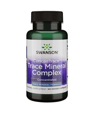Swanson Concentrace Trace Mineral Complex 60 Veg Capsules 1