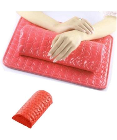 Hand Cushion Holder Nail Art Mat Pad Soft Pu Leather Sponge Arm Rest Heart Design Nail Pillow Manicure Art Beauty Tools Red - Buy Online on GoSupps.com