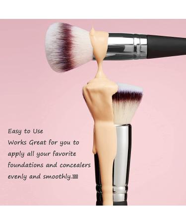 Dual-ended Daubigny Makeup Brushes - Premium Luxe Foundation & Concealer Brush for Flawless Blending - Ideal for Liquid, Cream & Powder Makeup - Buy Online on GoSupps.com