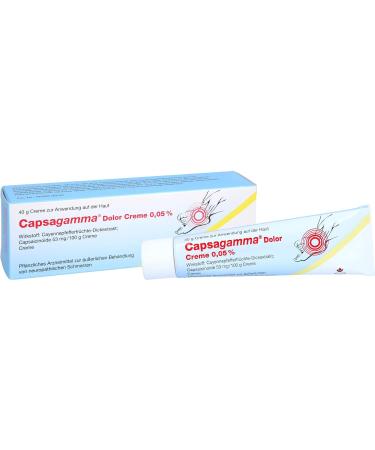 Capsagamma Dolor Cream 0.05% - Fast Relief for Pain & Discomfort | 40g - International Shipping Available - Buy Online on GoSupps.com