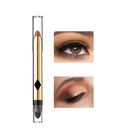 Eyeshadow Pencil | Double-Ended Pearlescent Eyeshadow Stick | Brightener Makeup Waterproof & Long Lasting Eye Shadow and Eyeliner Set Uaxiu 03#