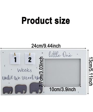 Light Gray Baby Sonogram Picture Frame | Ultrasound Photo Frame for Moms-to-Be | Perfect Pregnancy Announcement Gift - Buy Online on GoSupps.com