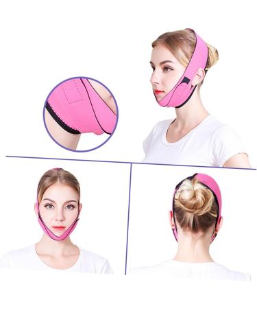 Beaupretty chin bandages v line chin face chin up face mask face lifting belt face v line strap strap slimming belt thin face strap to sleep thin face artifact 24.3x19cm Rosy - Buy Online on GoSupps.com
