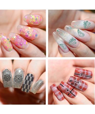 Biutee Nail Stamp Plate Kit - Silicone Clear Stamper for Nail Art Stamping with French Tip Template, Rhinestone Decoration, and Image Stencils - Summer Holiday Designer Series 1 - Buy Online on GoSupps.com