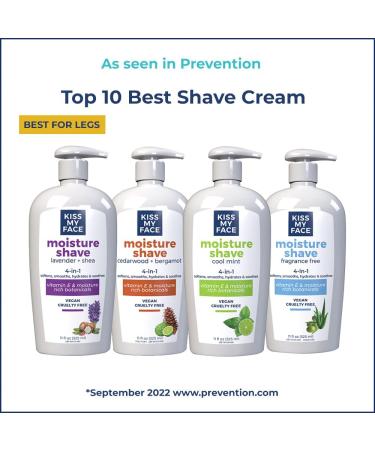 Kiss My Face Fragrance Free Shave Cream - 11 Fl Oz | Gentle & Hydrating Shaving for Sensitive Skin - Shop Internationally - Buy Online on GoSupps.com