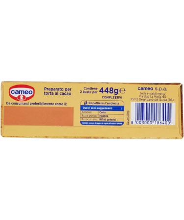 Lot de 3 tartes cacao Cameo Torta al Cacao Cameo 448 g - Buy Online on GoSupps.com