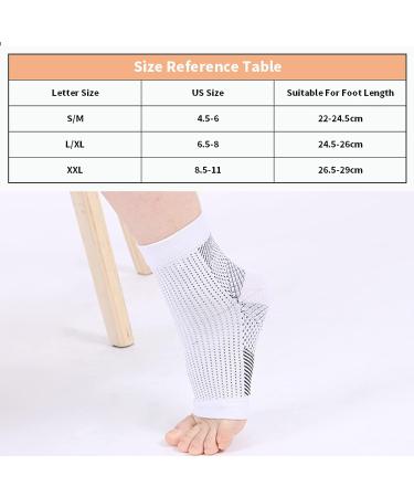 Ludcew Neuropathy Socks 4 Pairs XX-Large - Foot Compression Sleeve for Pain Relief and Anti-Fatigue Support - Buy Online on GoSupps.com