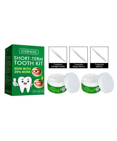 Temporary tooth repair set Formable artificial teeth provisional dentures thermal pearl dental adopted denture prosthesis temporary dental repair kit diy instant veneer dentures tooth filling