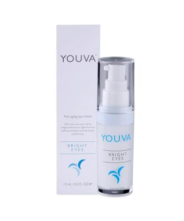 YOUVA Hyaluronic Acid Anti-Aging Eye Cream - Reduce Dark Circles & Puffiness | Fragrance-Free 15ml | Marine Extracts & Bearberry - Buy Online on GoSupps.com