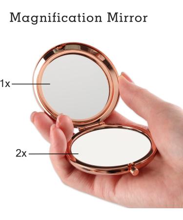 Rose Gold Teacher Gifts: Compact Mirror for Women - Inspirational Teacher Appreciation Gift for Teachers Day, Birthday, Christmas, Graduation - Unique Teacher Assistant Present - Buy Online on GoSupps.com